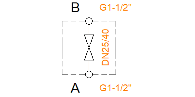 BKH-DN25/40-G1 1/2